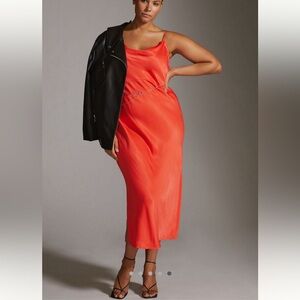 Anthropologie Elyse Bias Slip Dress, Size M